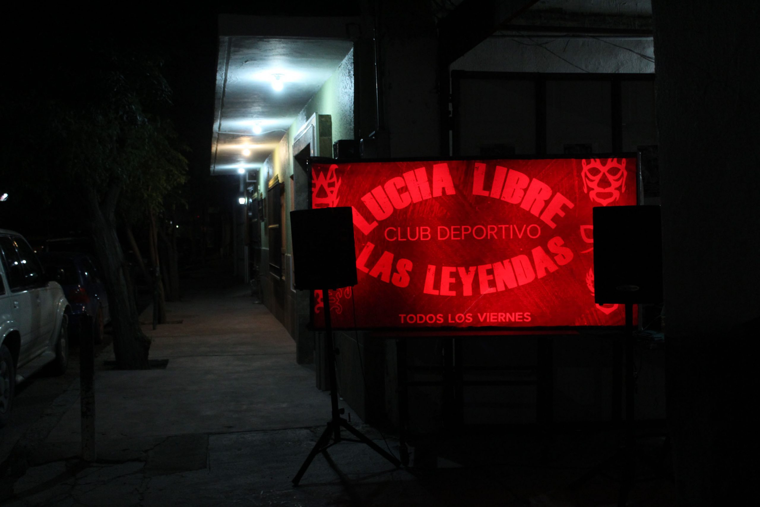Arena Las Leyendas, inaugurada por Peluchín, quien fue entrenador de Lady Candy y Venus. Foto: Ciela Ávila