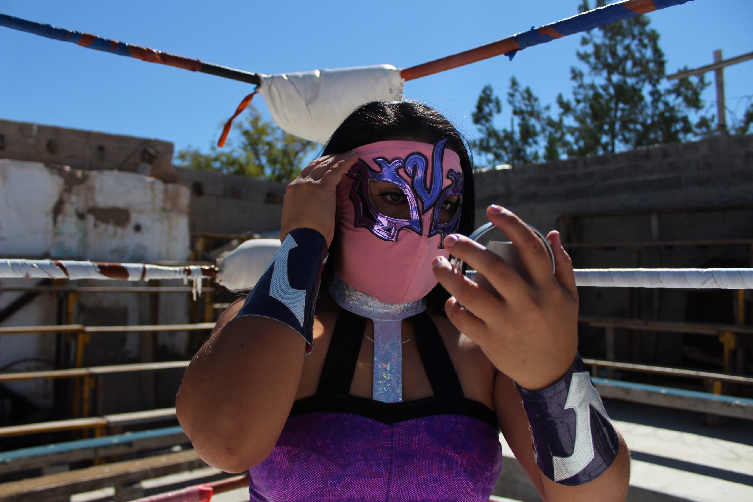 El día más difícil de Venus fue cuando perdió su máscara contra Lady Shani en una pelea de la AAA que fue transmitida en televisión. Foto: Ciela Ávila